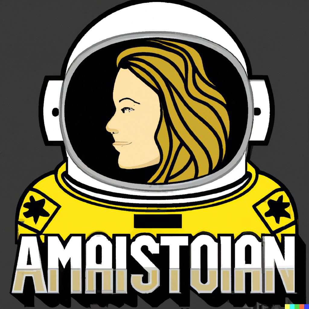 an astronaut, NHL team emblem design